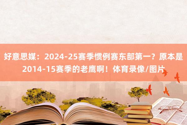 好意思媒：2024-25赛季惯例赛东部第一？原本是2014-15赛季的老鹰啊！体育录像/图片