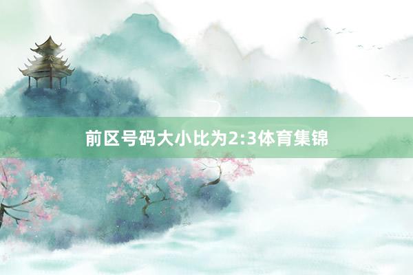 前区号码大小比为2:3体育集锦