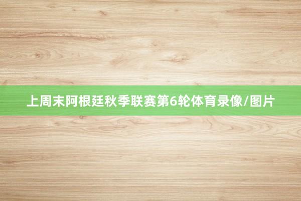 上周末阿根廷秋季联赛第6轮体育录像/图片