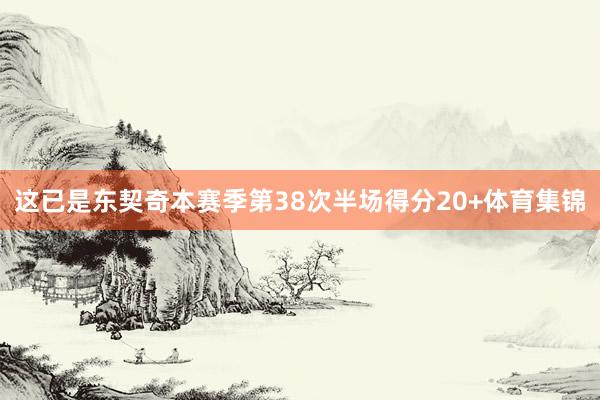 这已是东契奇本赛季第38次半场得分20+体育集锦