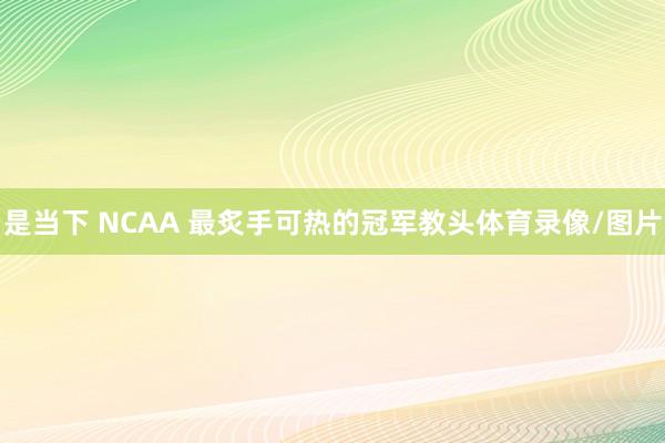 是当下 NCAA 最炙手可热的冠军教头体育录像/图片